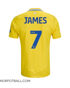 Billige Fotballdrakt Leeds United Daniel James #7 Replika Bortedrakt 2024-25 Kortermet